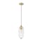 Z-Lite Arden Pendant, 1-Light, 4.5 In.W x 12 In.H, Rubbed Brass/Clear 651P-RB - alternate 4